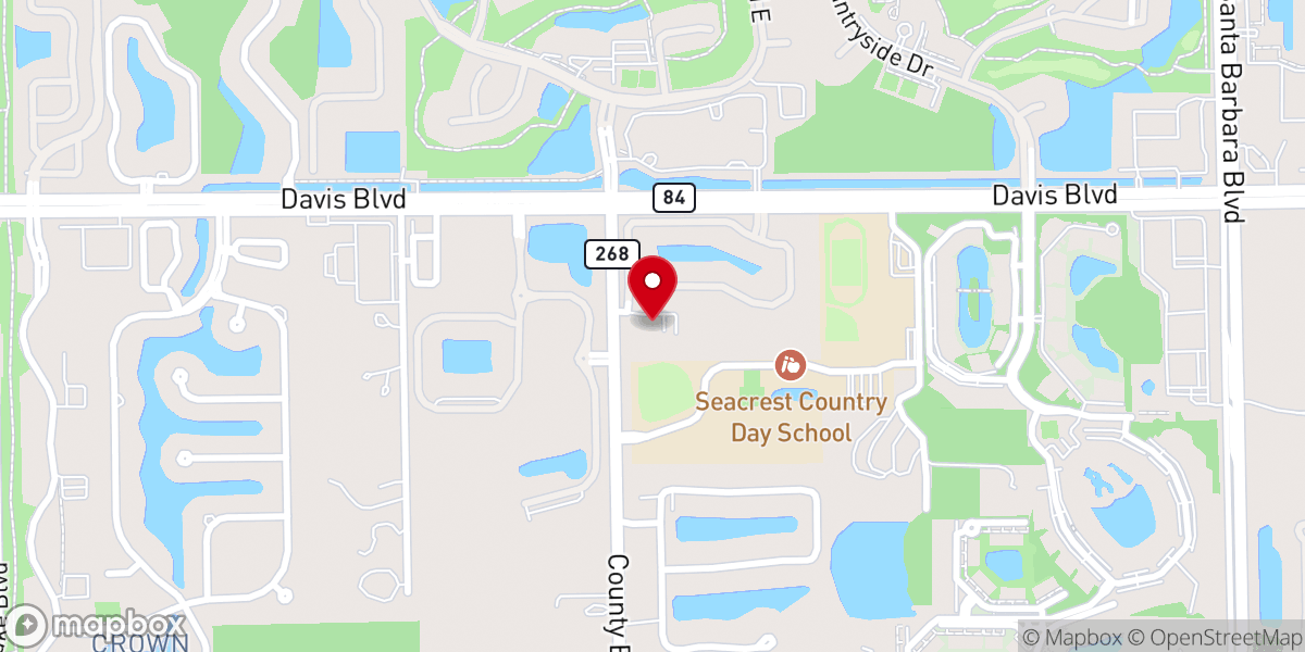 Map showing location of Berean Baptist Church