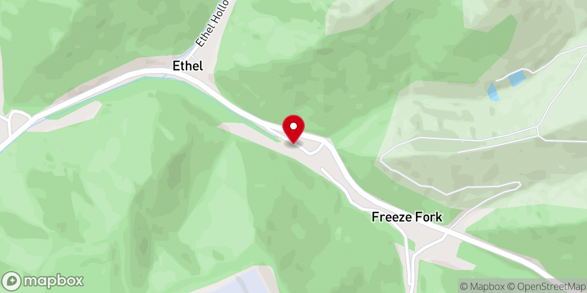 Map showing location of Old Stone Church