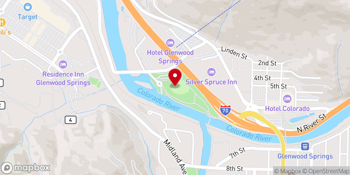 Map showing location of Two Rivers Park