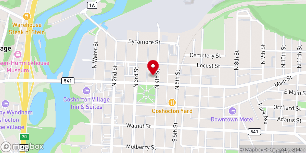 Map showing location of Salvation Army