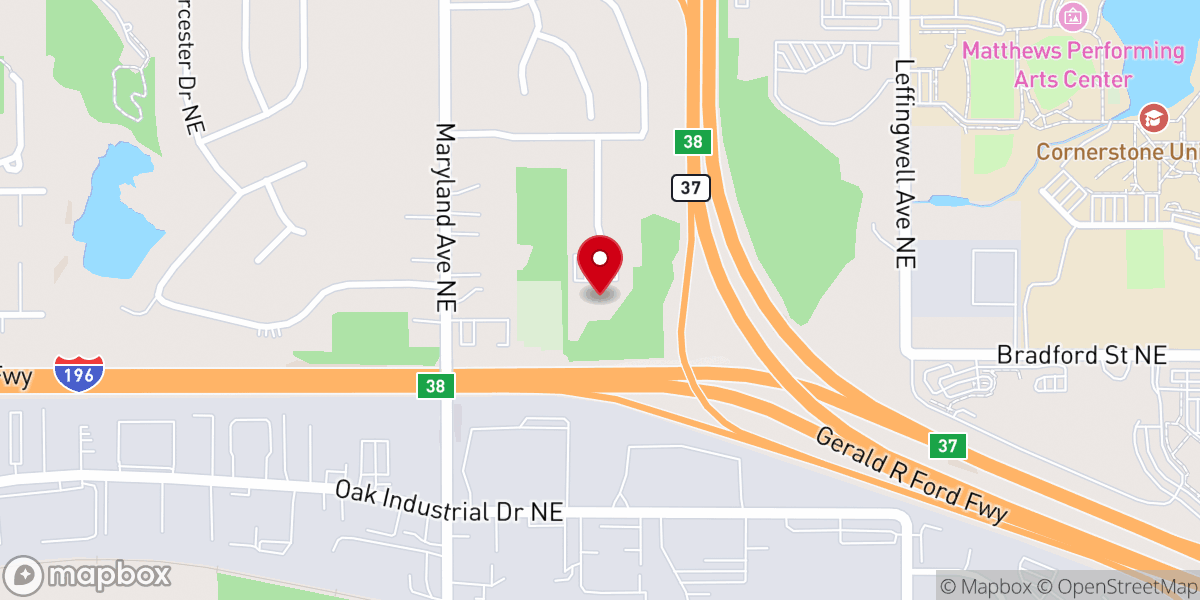 Map showing location of Grace Immanuel Reformed Baptist