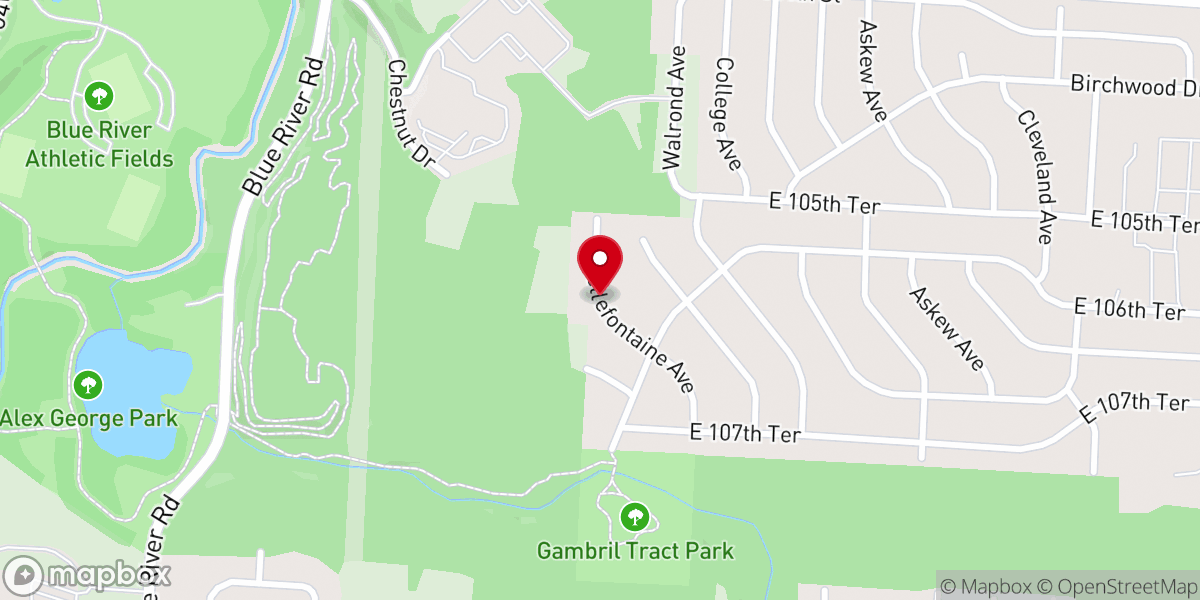 Map showing location of Saint Catherine Catholic Church
