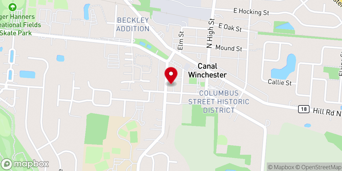 Map showing location of David's United Church of Christ