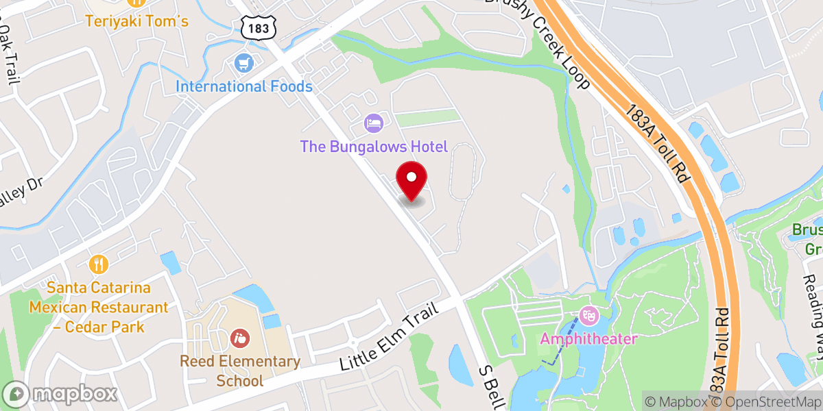 Map showing location of Twin Lakes Fellowship