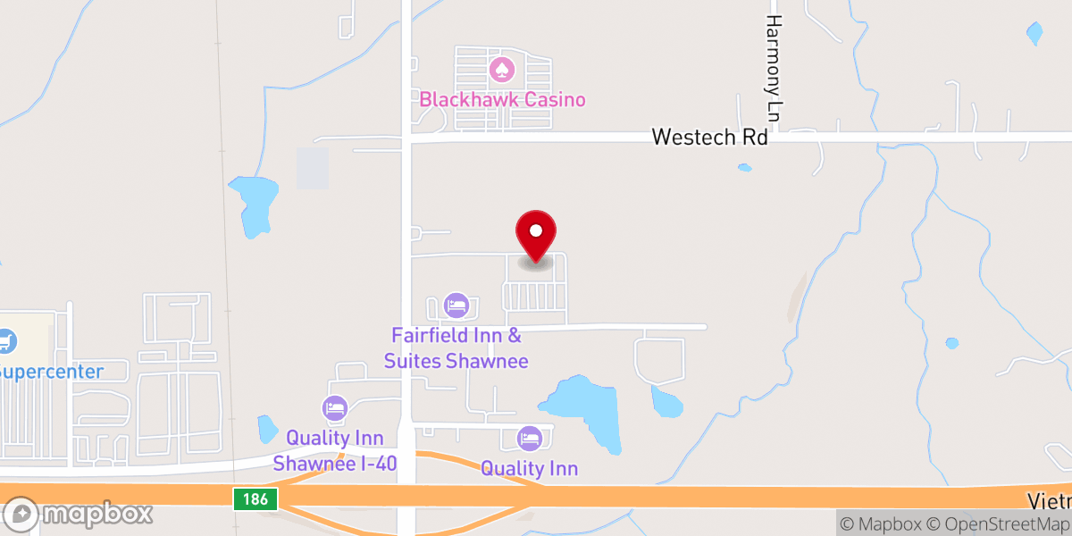 Map showing location of Life.Church Shawnee