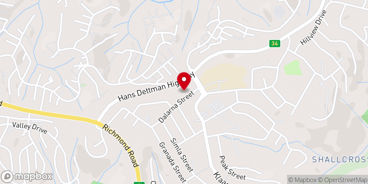 Map showing location of Our Lady Of The Wayside