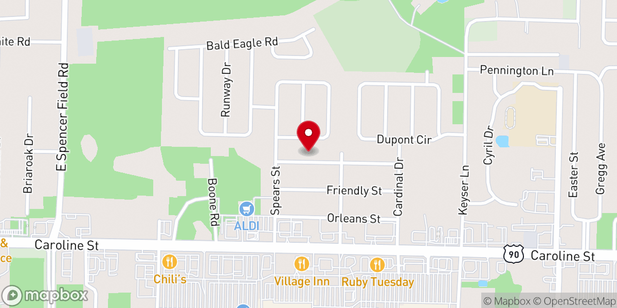 Map showing location of DL Martin Ministries Inc