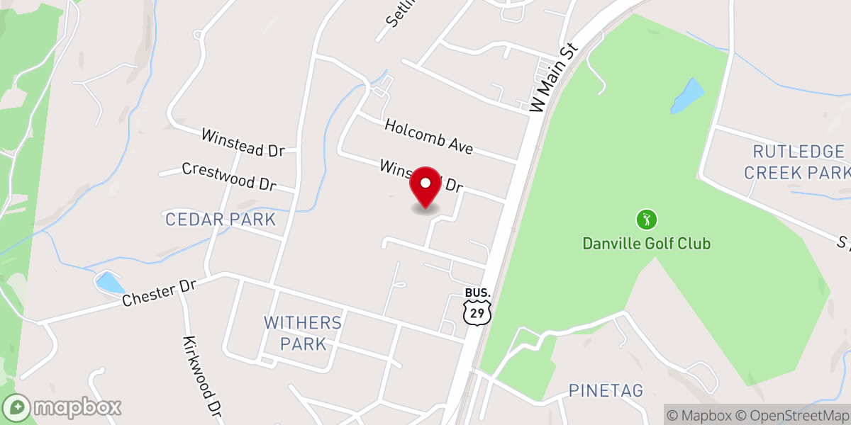 Map showing location of Christian Fellowship Church of God