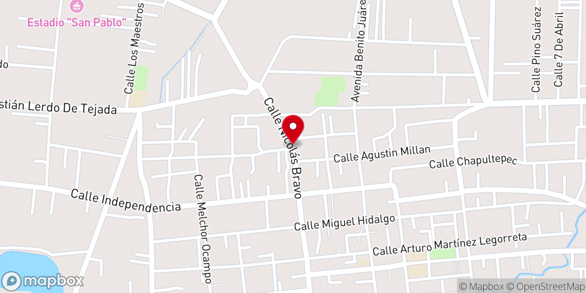 Map showing location of Templo Evangélico La Nueva Jerusalem MIEPI