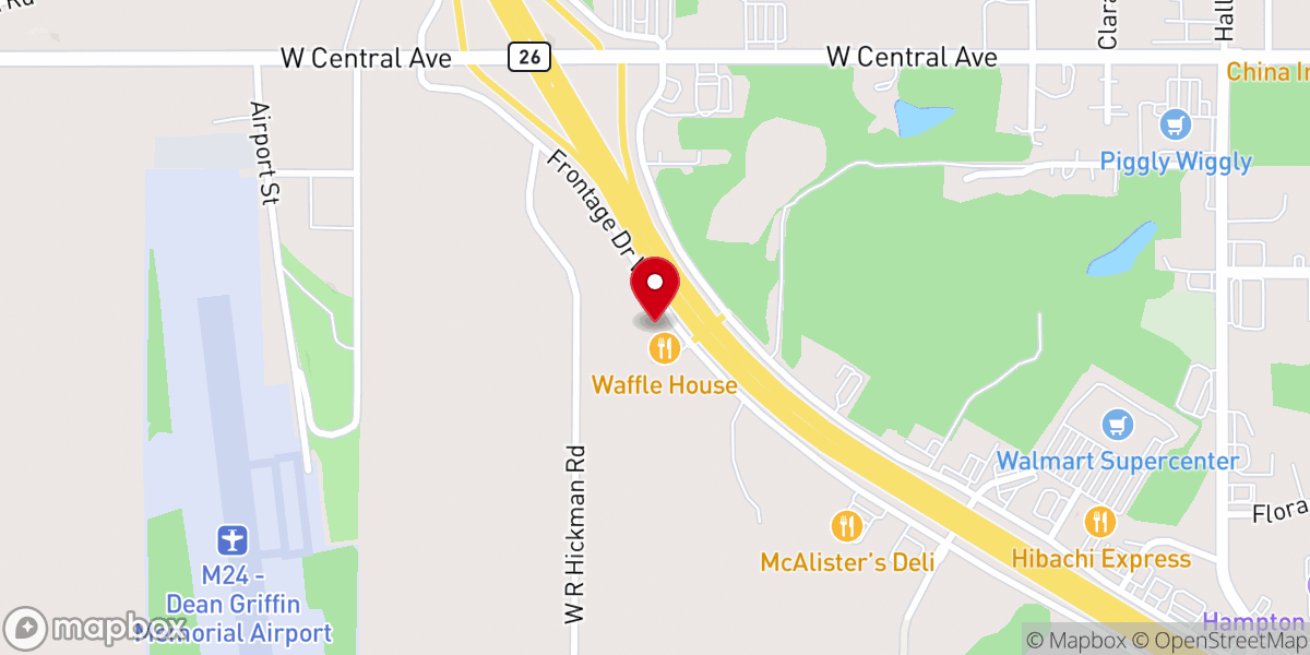 Map showing location of Gateway Christian Academy