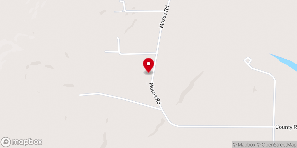 Map showing location of New Mt. Tabor Baptist Church