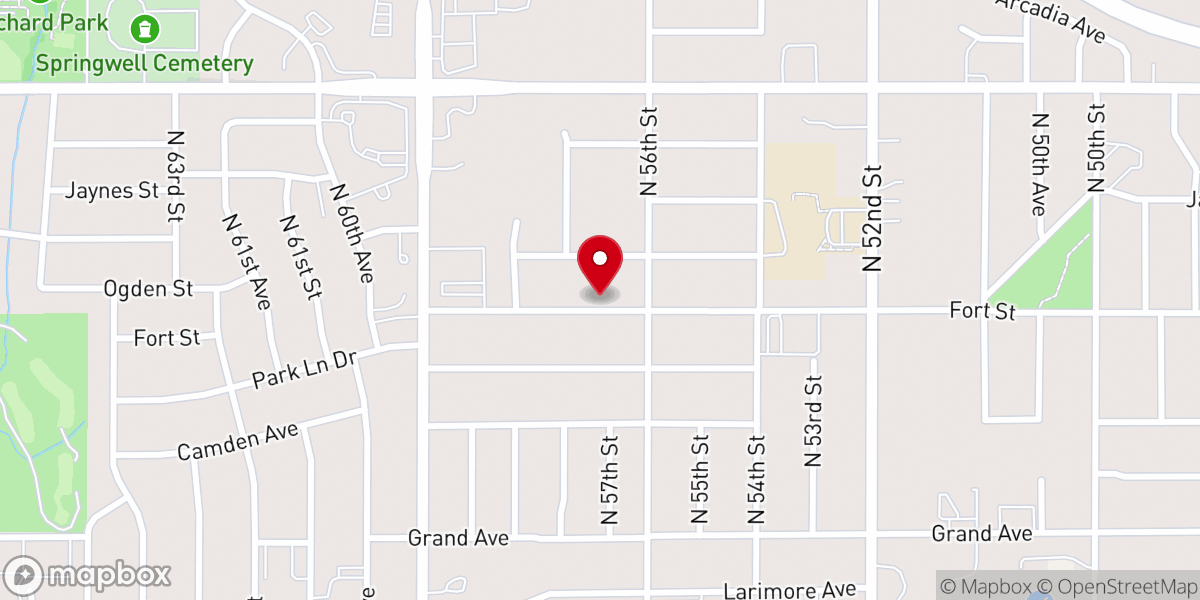Map showing location of Gods Missionary Baptist Church