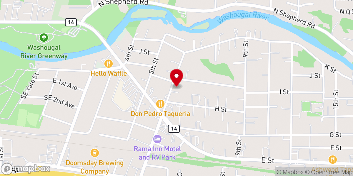 Map showing location of Warehouse Church