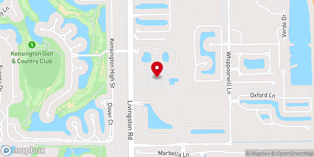 Map showing location of North Collier Church of Christ