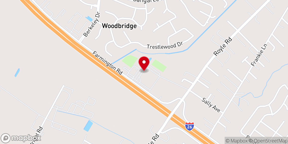 Map showing location of Faith Church - Summerville