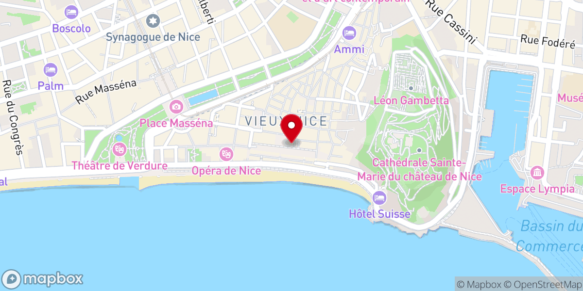 Map showing location of Chapelle de la Miséricorde