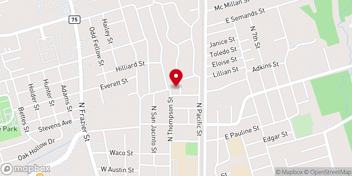 Map showing location of Chapel