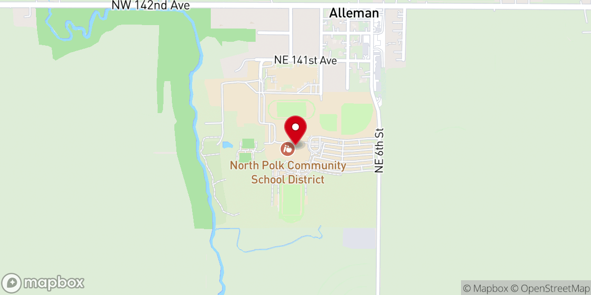 Map showing location of Grace Life Church