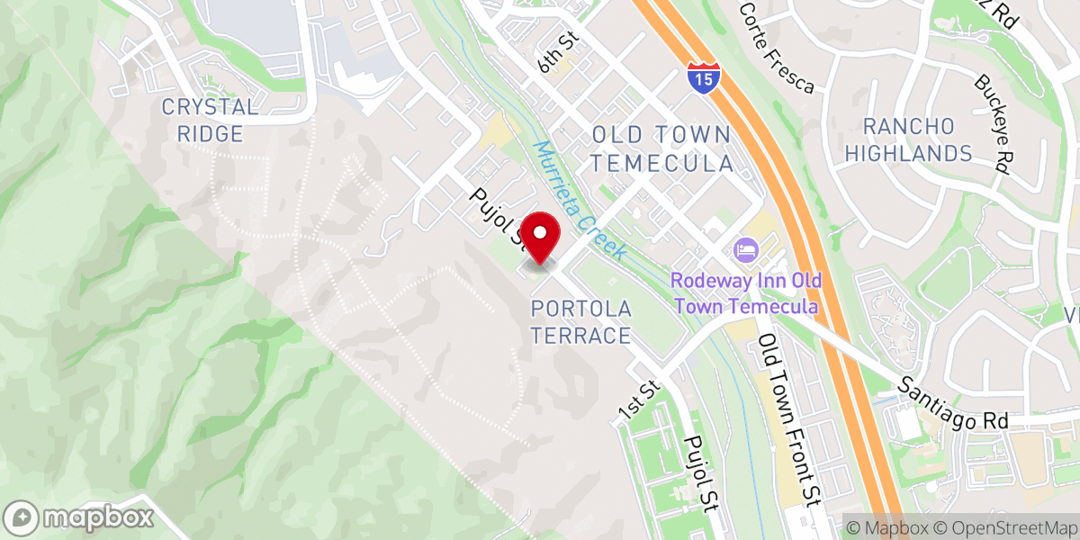 Map showing location of Iglesia Bautista Del Valle De Temecula