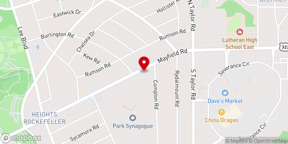 Map showing location of Sts. Constantine & Helen Greek Orthodox Cathedral