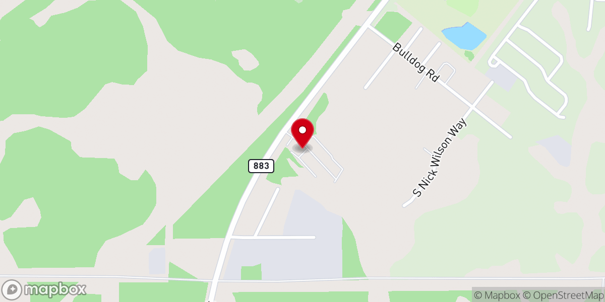 Map showing location of Vine Church