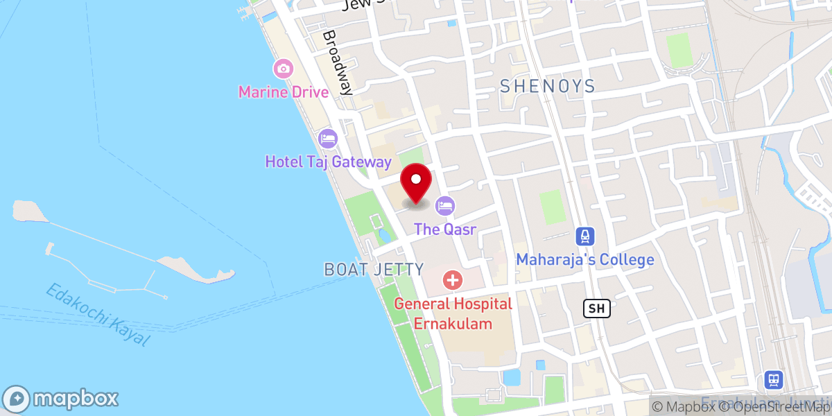 Map showing location of St. Mary's Orthodox Cathedral