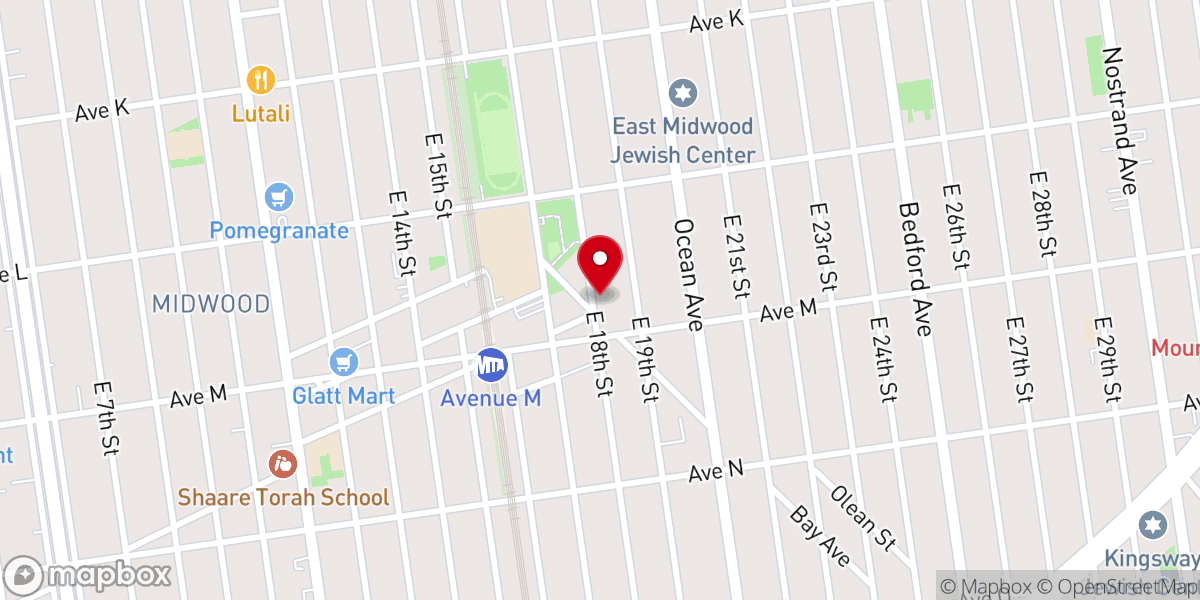 Map showing location of Az Yashir Torah Center