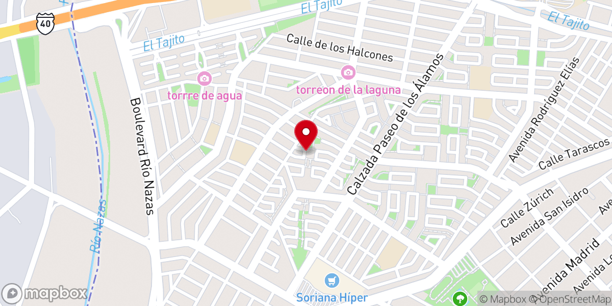 Map showing location of Parroquia de Santa Teresita Del Niño Jesús