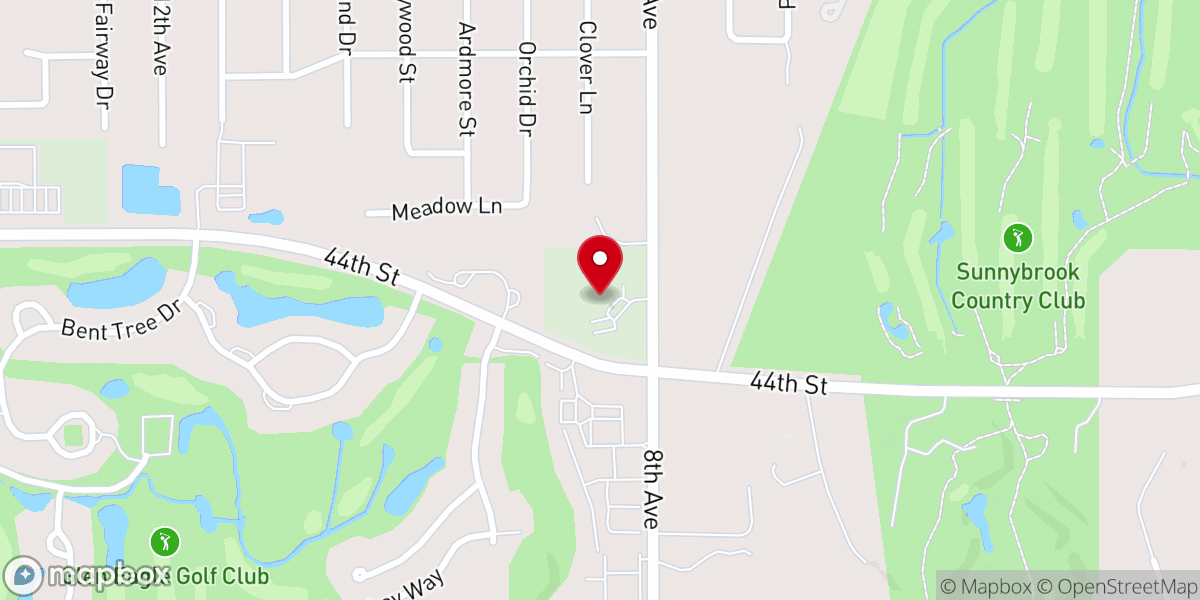 Map showing location of Homefront Church