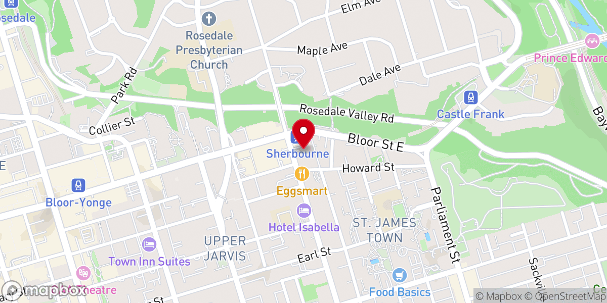 Map showing location of Trinity Evangelican Lutheran Church