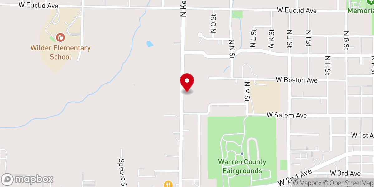 Map showing location of Good Shepherd Evangelical Lutheran Church