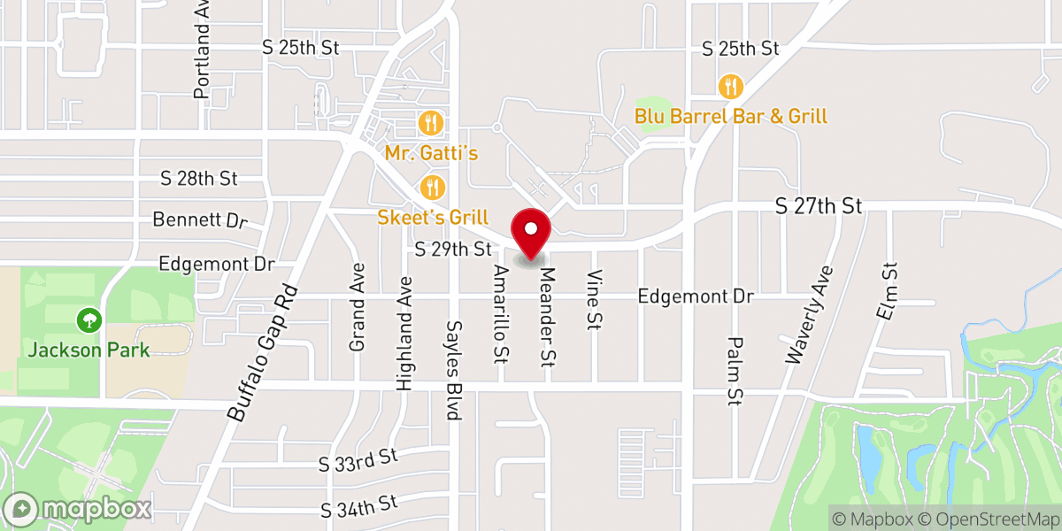 Map showing location of Exodus Metropolitan Community Church