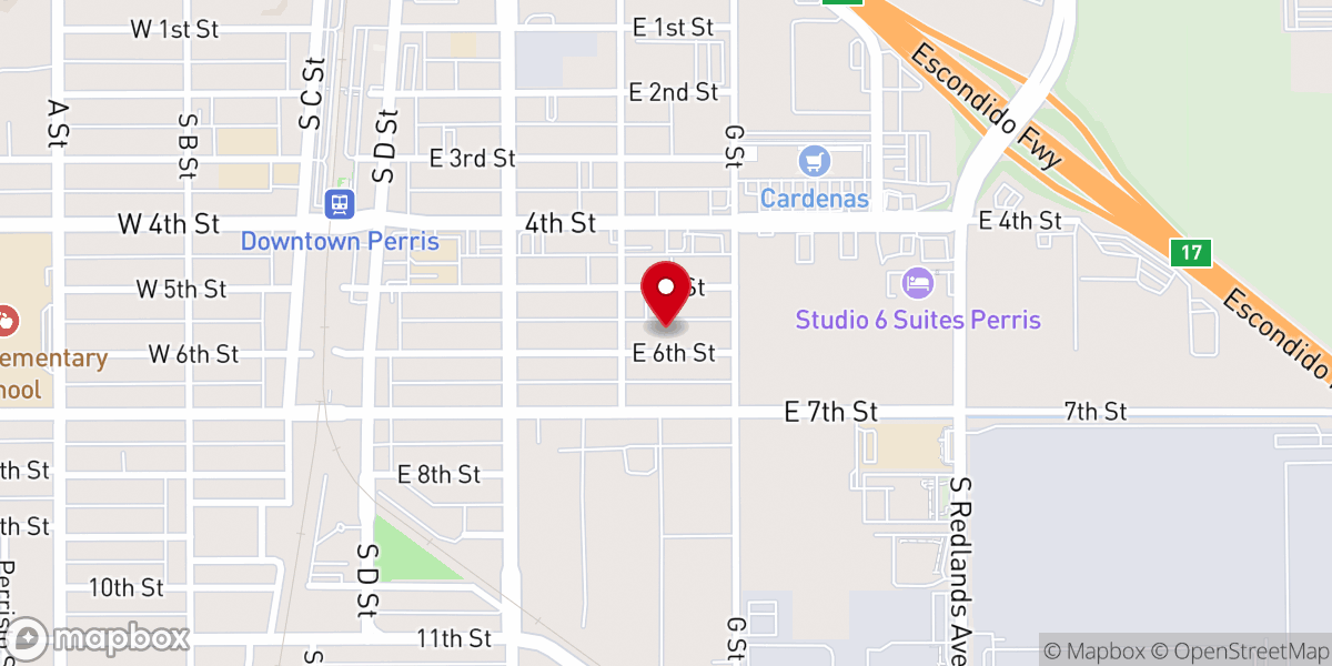 Map showing location of Freedom Community Christian Church