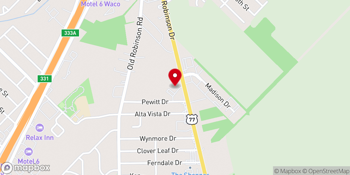 Map showing location of Faith Walk Church