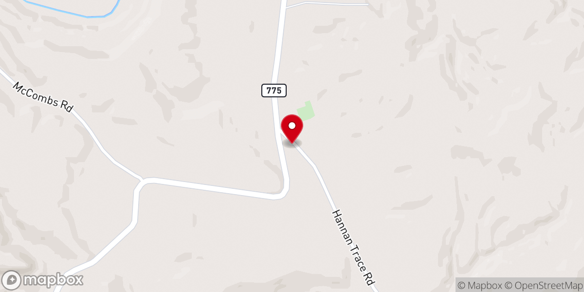 Map showing location of Bethesda Methodist Church
