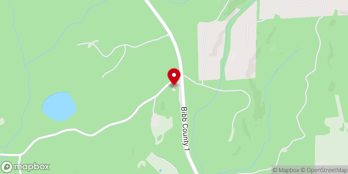 Map showing location of Union Grove Baptist Church