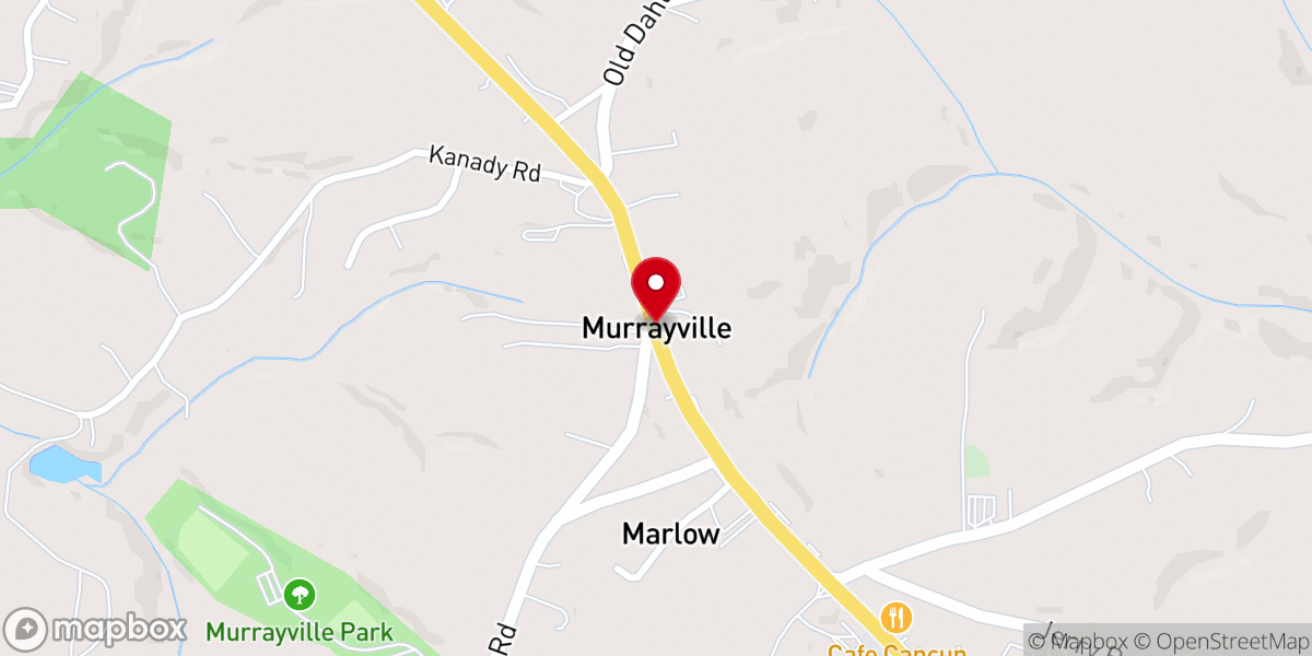 Map showing location of Yellow Creek Baptist Church
