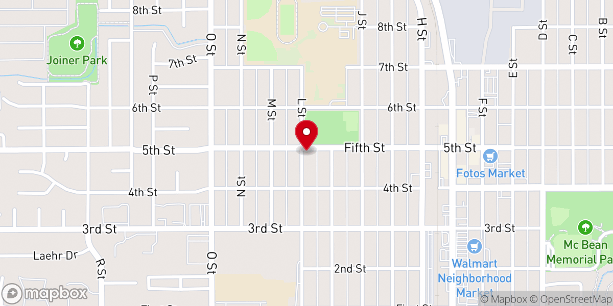 Map showing location of St. James Episcopal Church