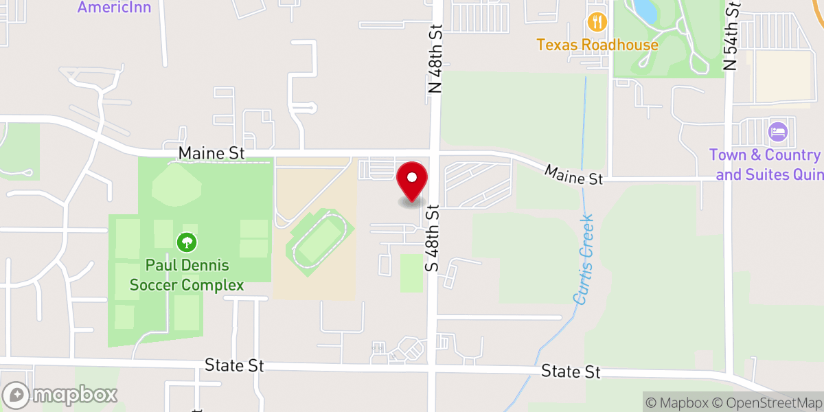 Map showing location of The Crossing Church