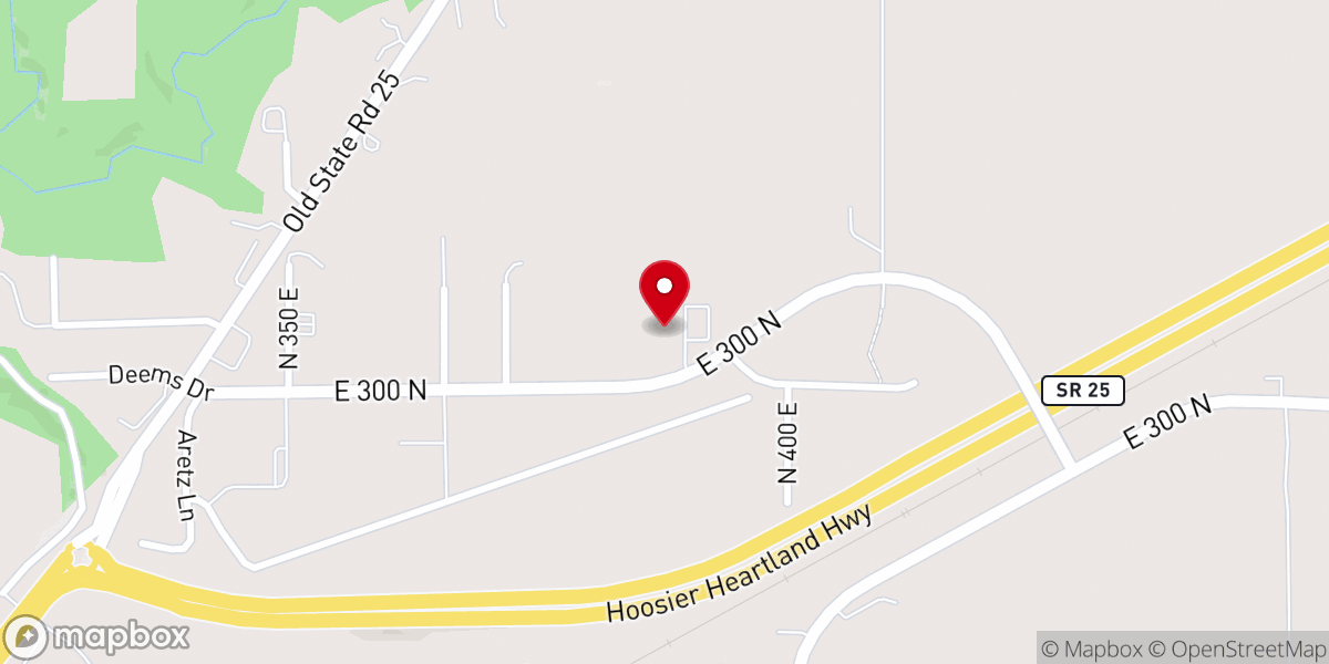 Map showing location of Heartland Community Church