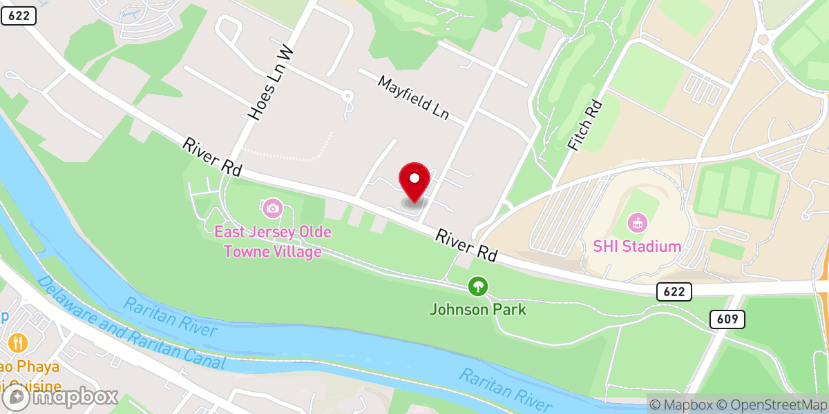 Map showing location of St. George Greek Orthodox Church