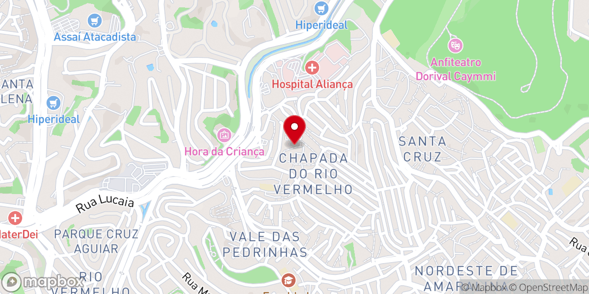 Map showing location of Igreja Pentecostal Deus é amor - Chapada 1