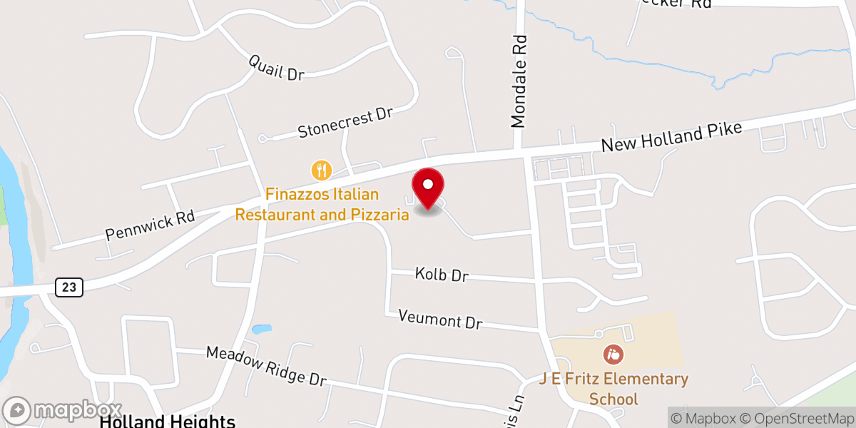 Map showing location of Church of the Nazarene