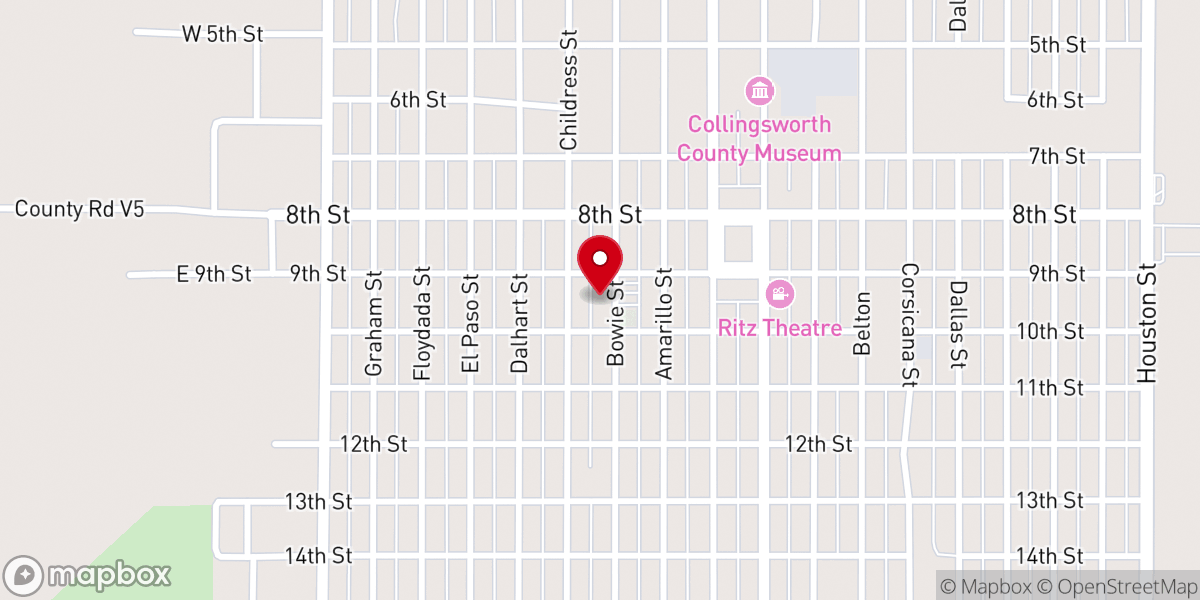 Map showing location of First Methodist Church