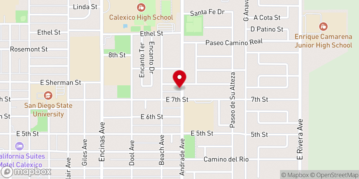 Map showing location of Sendero De La Cruz