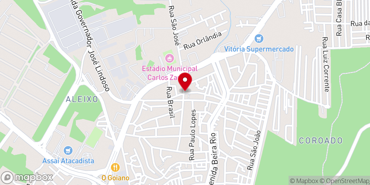 Map showing location of IGREJA BATISTA DAS NACOES - MANAUS