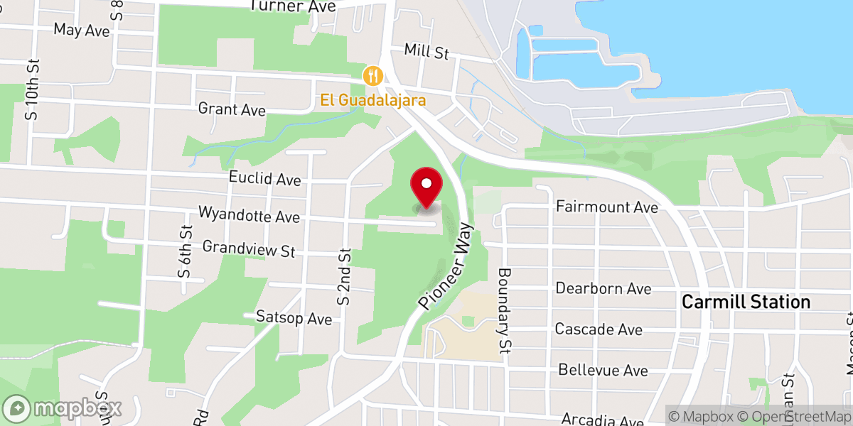 Map showing location of Mount Olive Lutheran Church Missouri Synod