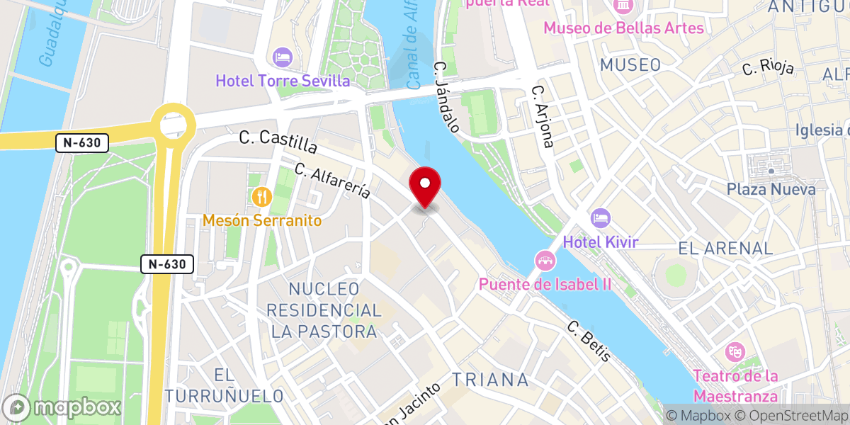 Map showing location of IGLESIA CRISTIANA EVANGÉLICA BETANIA