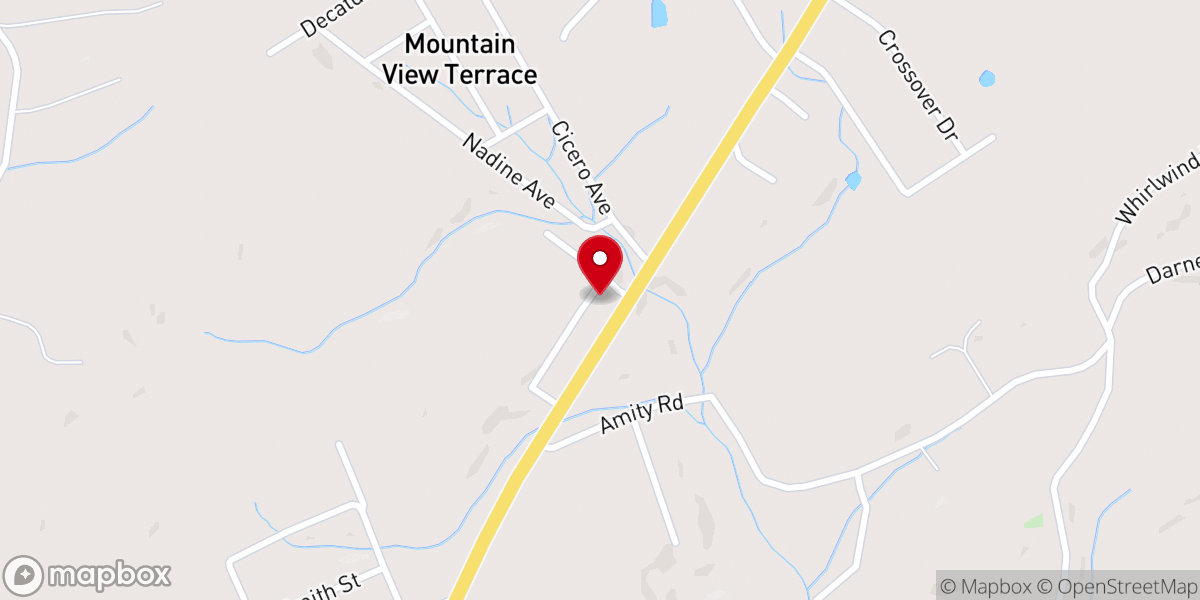 Map showing location of People's Tabernacle