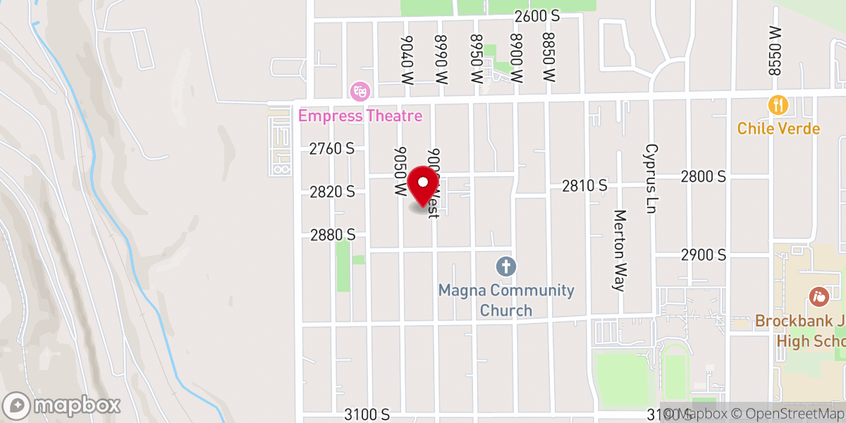 Map showing location of Magna Mobile Pantry - Food Distribution Center